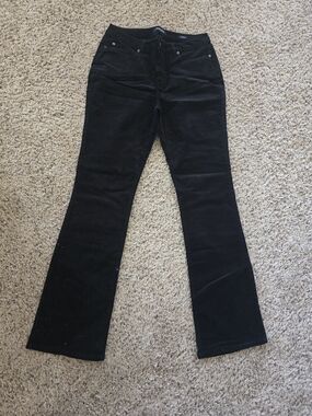 Chadwicks Black Curvy Corduroy Pants 10 Tall